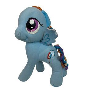 My Little Pony G4 Rainbow Dash Plush Stuffed Toy Colorful Mane Wings 12"